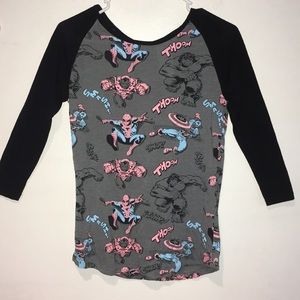 Marvel Long Sleeve Pajama Shirt